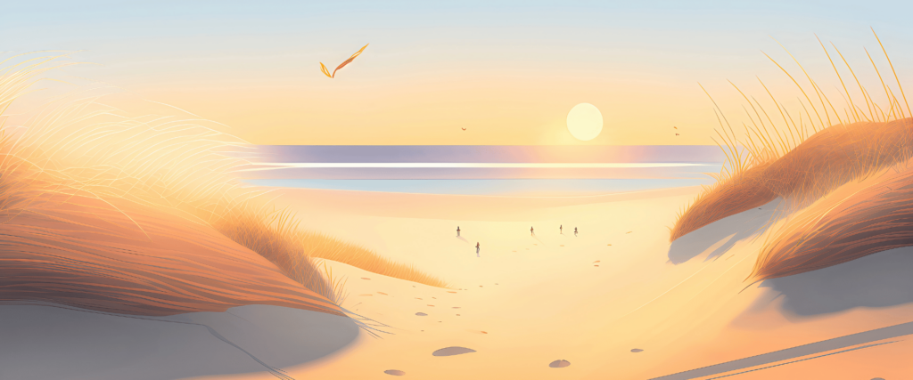 grafika morze - wydmy 4 pokoje nad morzem w Gdańsku