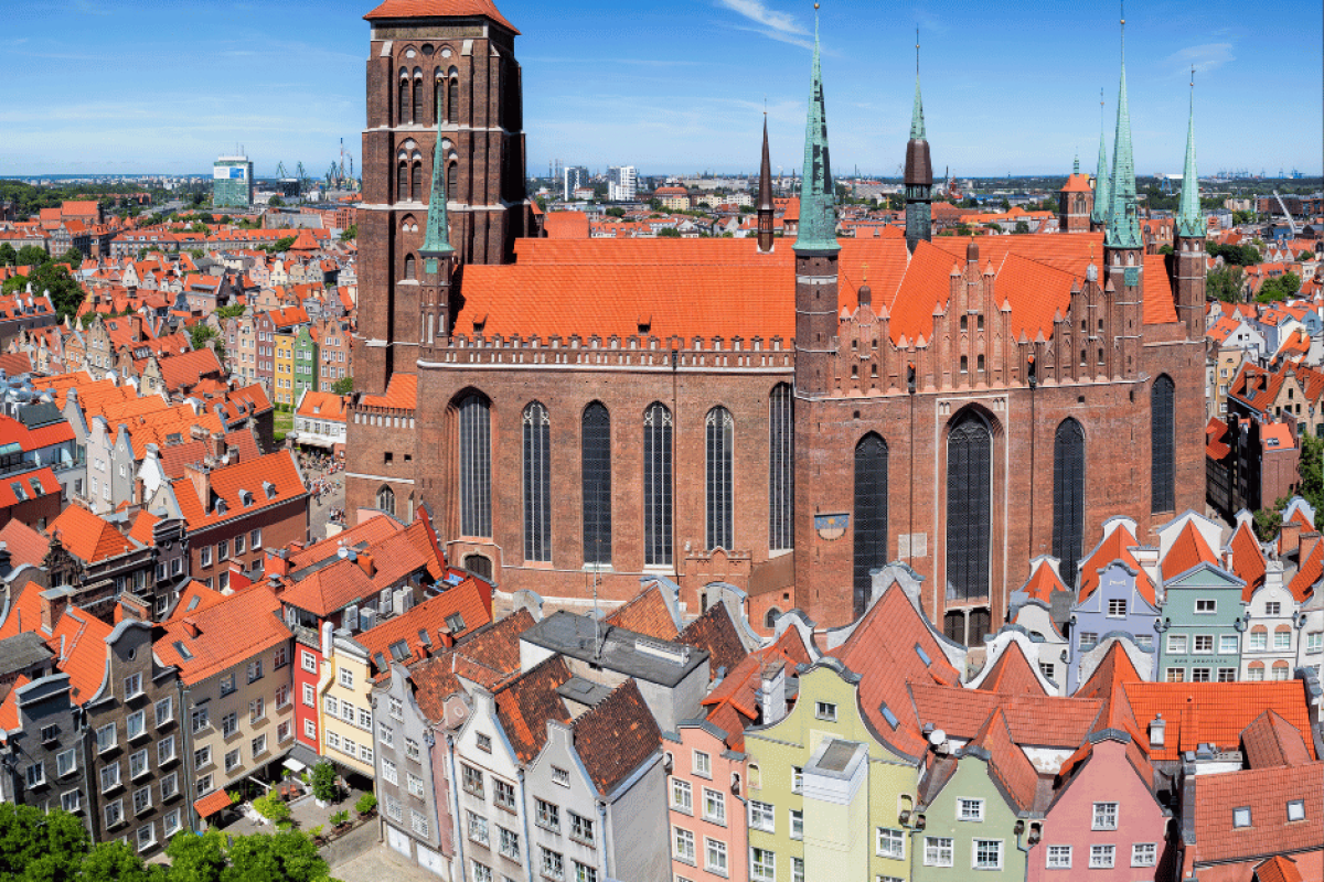 Gdańsk - wydmy 4 pokoje nad morzem - bazylika Mariacka